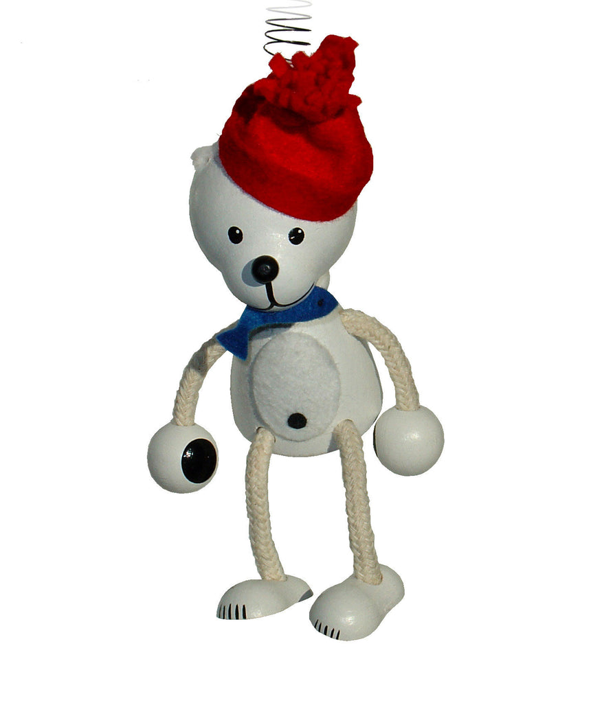 Polar Bear Handcrafted Wooden Jumpie