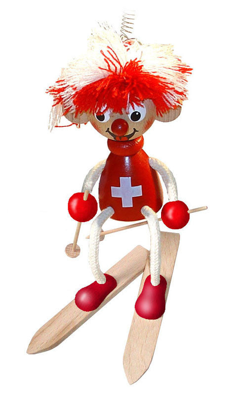 Swiss Ski Patrol Handcrafted Wooden Jumpie