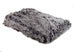 Silver Tip Fox in Black Luxury Faux Fur Throw