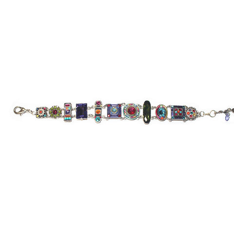 Multi Color La Dolce Vita SilverBracelet by Firefly Jewelry