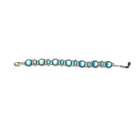 Light Blue Moonlight Wider Medium Bracelet by Firefly Jewelry