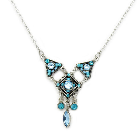 Turquoise Checkerboard Necklace by Firefly Jewelry
