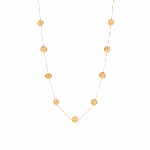 Valencia Delicate Station Necklace in Gold by Julie Vos