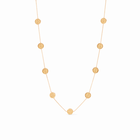 Valencia Delicate Station Necklace in Gold by Julie Vos