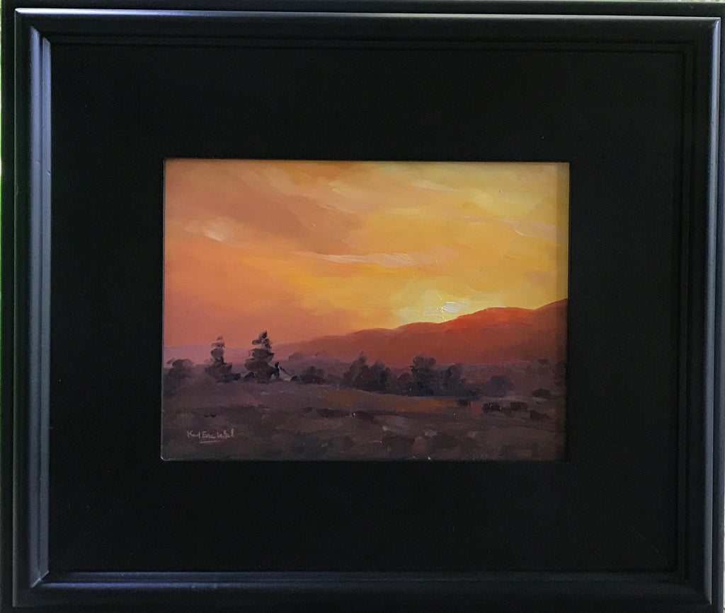 Valley Sunrise Painting by Karl Leitzel