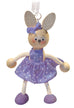 Bunny Girl Handcrafted Wooden Jumpie - Multiple Colors