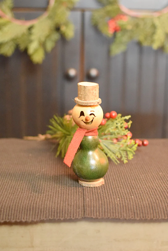 Tiny Winter Friends Gourd Green Snowman