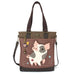 Pig Work Tote in Pink Stripe