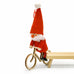 Santa on Bike Handcrafted Wooden Ornament
