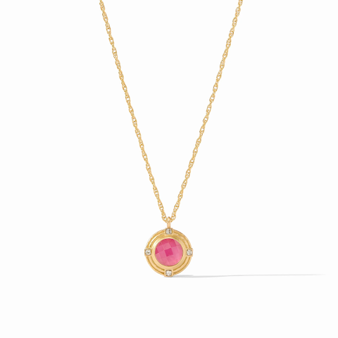 Astor Solitaire Necklace in Iridescent Raspberry by Julie Vos