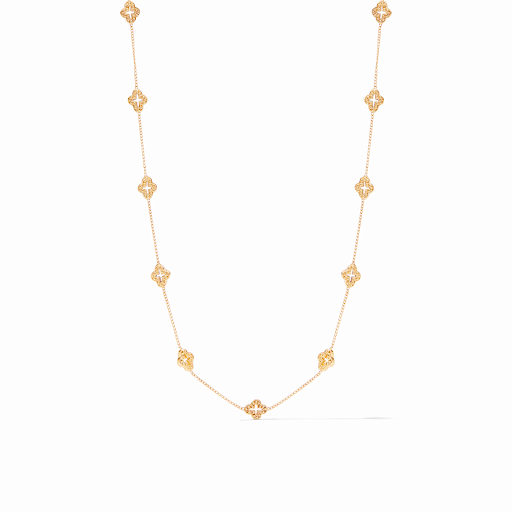 Florentine Demi Delicate Station Necklace in Gold by Julie Vos