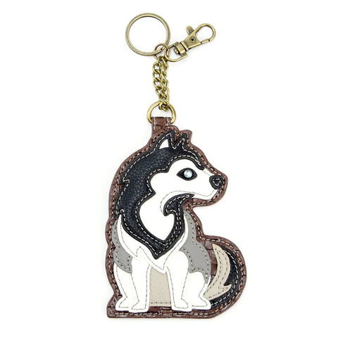 Husky Coin Purse and Key Chain