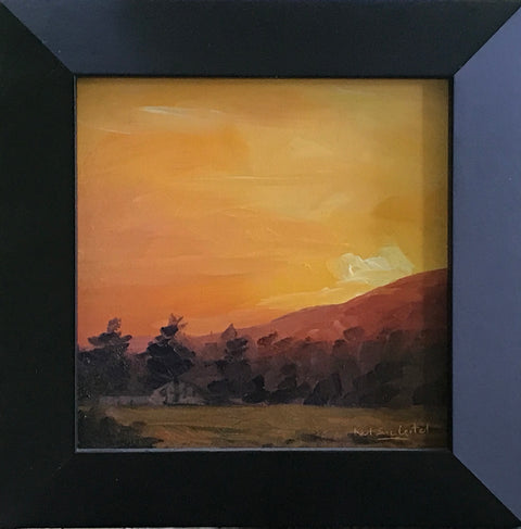 Sunrise ofer the Ridge Painting by Karl Leitzel