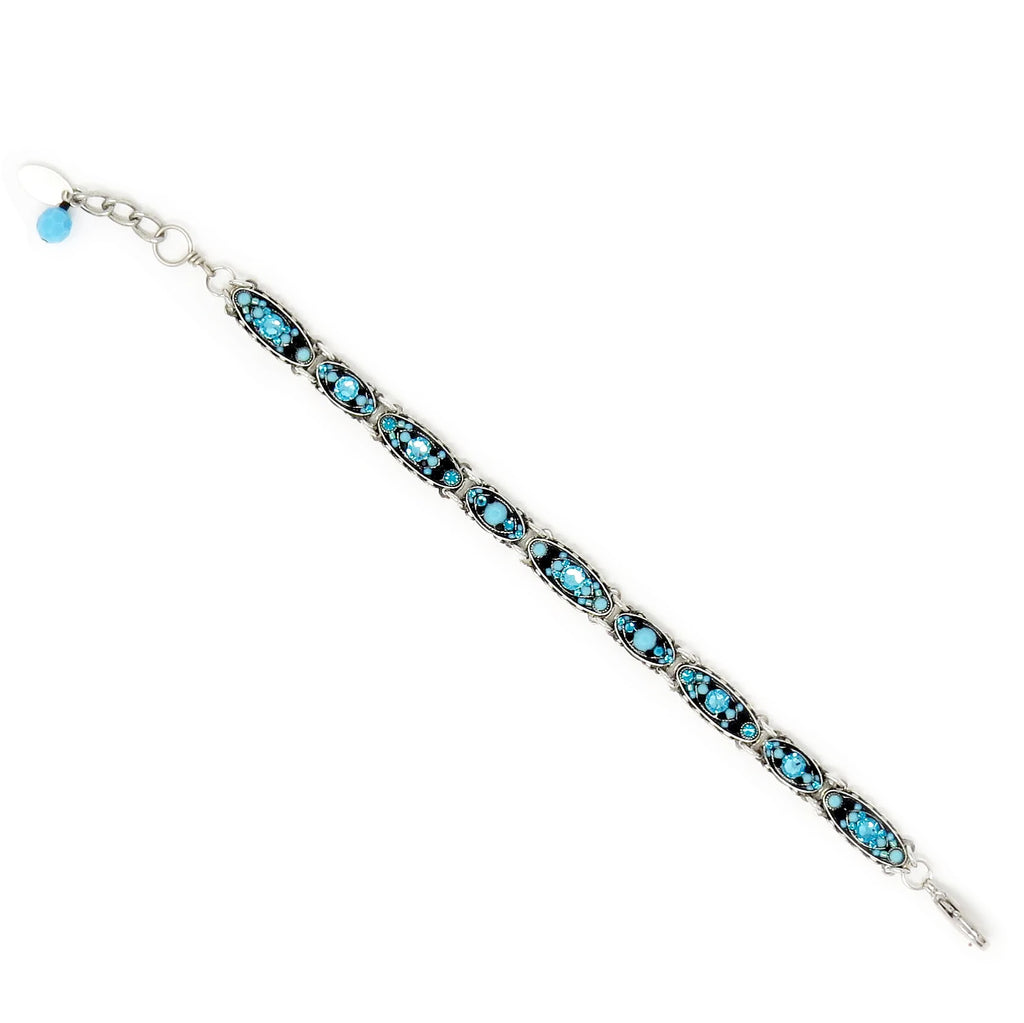 Turquoise Sparkle Thin Bracelet by Firefly Jewelry