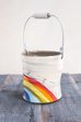Over It Hand Painted Ceramic Small Bucket