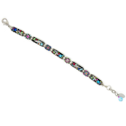 Multi Color Botanical Bar Bracelet by Firefly Jewelry