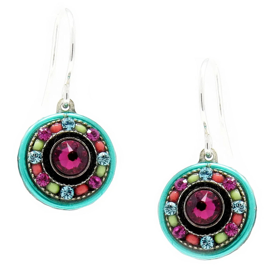Multi Color Petite Dolce Vita Round Earrings by Firefly Jewelry