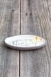 New Day Hand Painted Ceramic Mini Oval