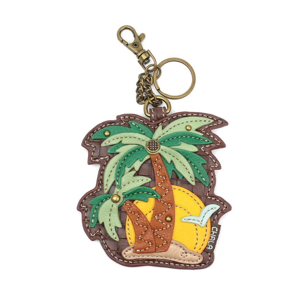 Palm Tree Coin Purse and Key Chain