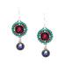 Multi Color La Dolce Vita Small Round Earrings by Firefly Jewelry