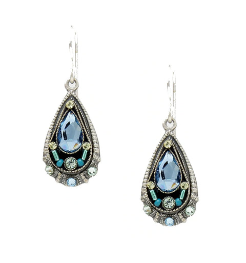 Aqua Drop Earrings by Firefly Jewelry