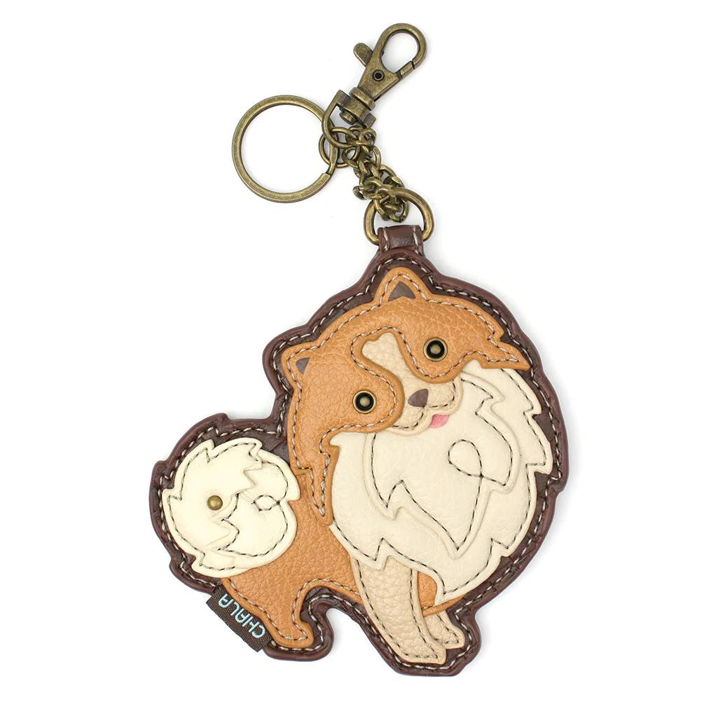 Pomeranian Coin Purse and Key Chain