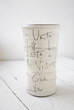 Union Poem Hand Painted Ceramic Round Vase