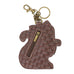 Tabby Cat Coin Purse and Key Chain in Gray
