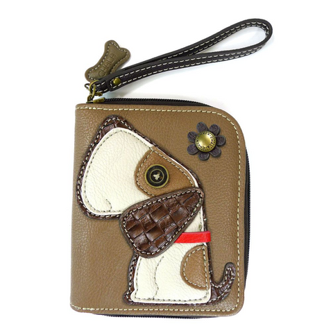 Toffy Dog Zip-Around Wallet in Brown