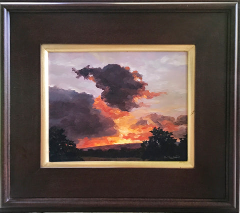 Summer Sunset, Penns Valley Painting by Karl Leitzel