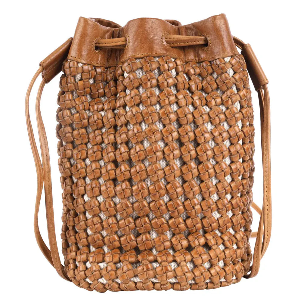 Dune Leather Crossbody in Saddle