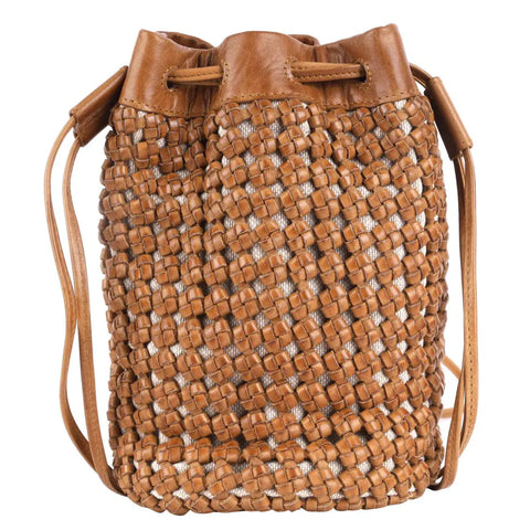 Dune Leather Crossbody in Saddle