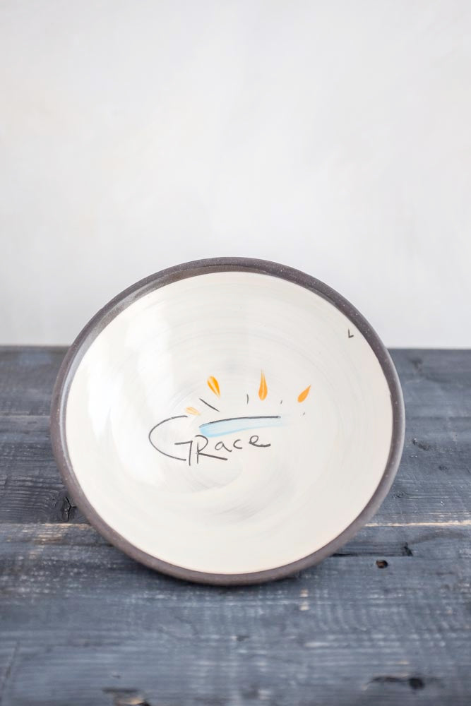 Grace Pasta Bowl Hand Painted Ceramic