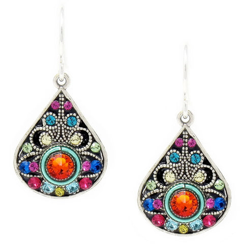 Multi Color Large Filigree Earrings by Firefly Jewelry