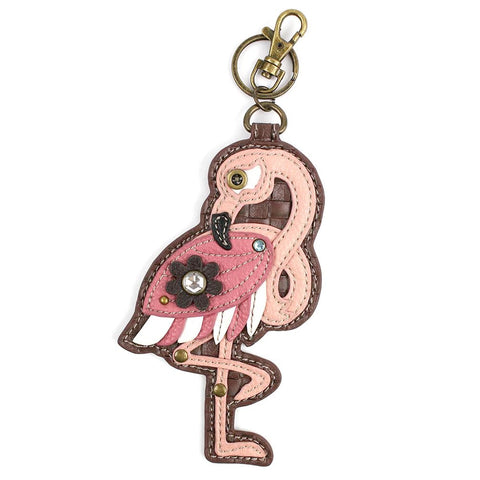 Flamingo Coin Purse and Key Chain