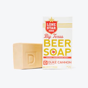 BIG TEXAS LONE STAR BEER BIG ASS BRICK OF SOAP BY DUKE CANNON