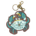 Crab Coin Purse and Key Chain in Teal