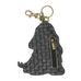 Cocker Coin Purse and Key Chain in Black