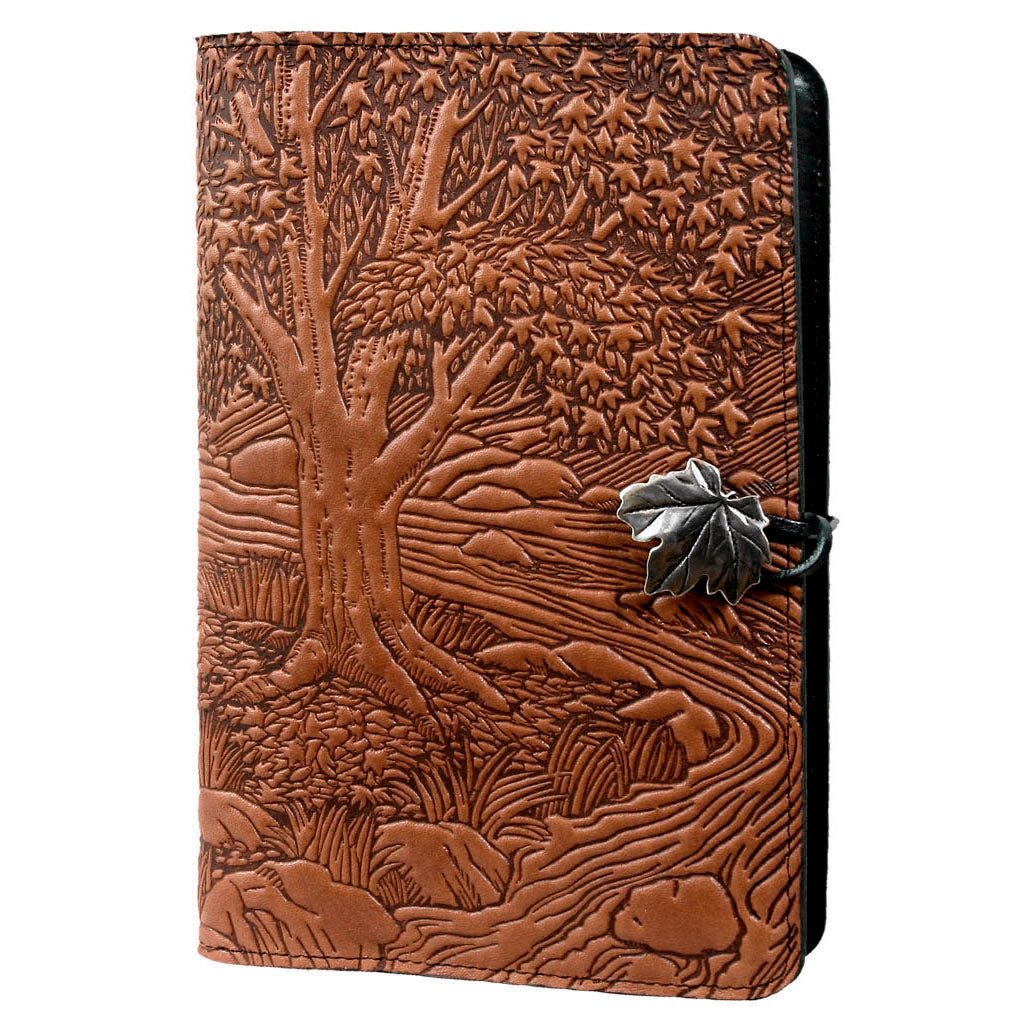 Large Leather Journal - Creekbed Maple in Saddle