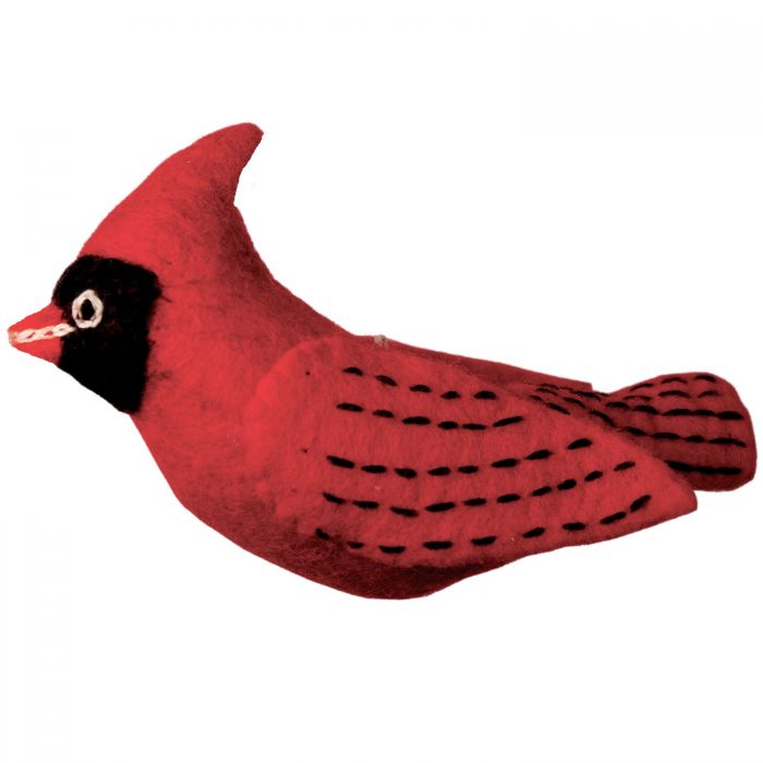 Cardinal Wool Ornament