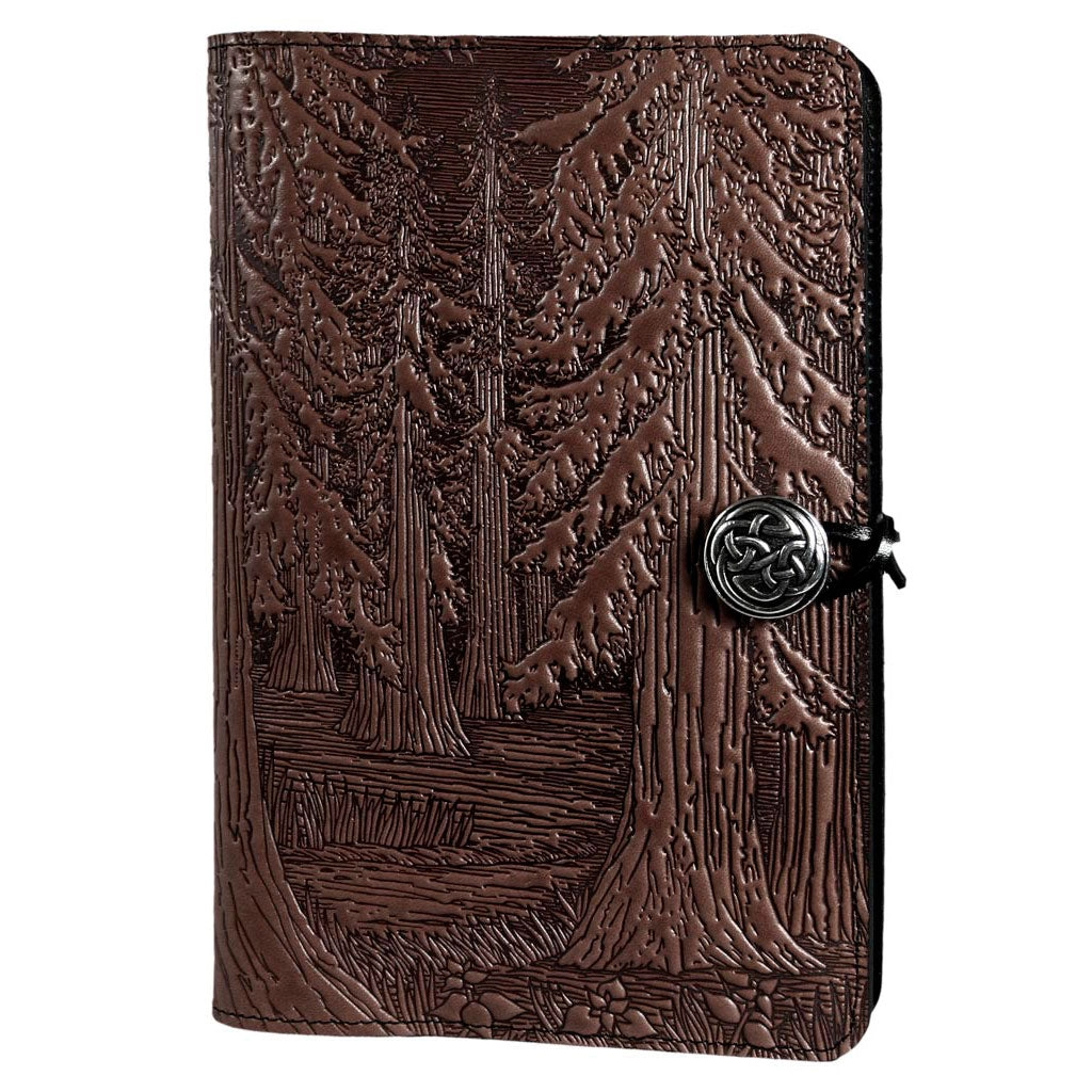 Small Leather Journal - Forest in Chocolate