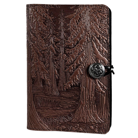 Small Leather Journal - Forest in Chocolate