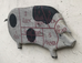 Pig (Black and White) Butcher's Chart Americana Art - 36" x 19"