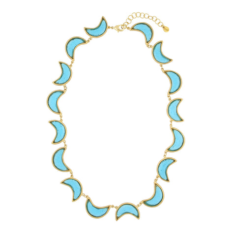 Moon 16 Inch Adustable All Around Necklace by Michael Michaud