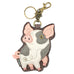 Spotted Pig Coin Purse and Key Chain in Pink