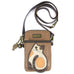 LaZzy Cat Cellphone Crossbody in Brown by Chala