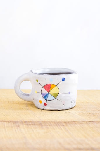 Show Up Hand Painted Ceramic Mini Mug
