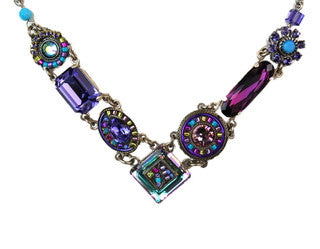 Amethyst La Dolce Vita V Necklace by Firefly Jewelry