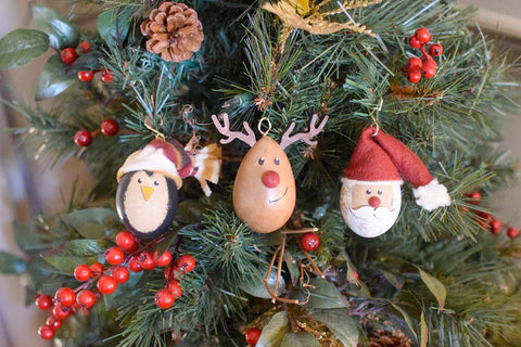 Christmas Gourd Ornament Collection