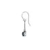 Sterling Silver Dangle Earrings with Green Tourmaline